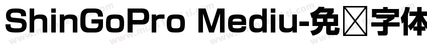 ShinGoPro Mediu字体转换